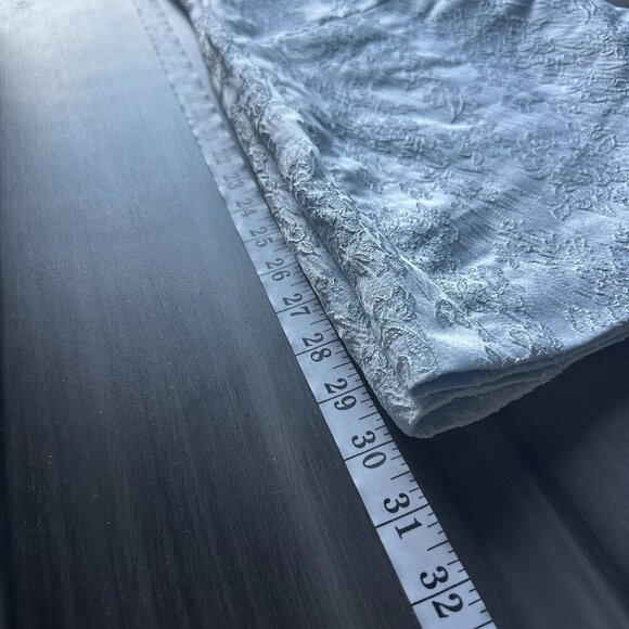 NWOT CIDER Womens Jacquard Floral Pearl Straps Mini Dress in Light Blue Size XS - Picture 9 of 10